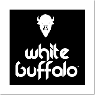 White Buffalo Retro Face Posters and Art